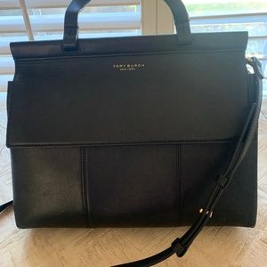 Tory Burch Black Leather Satchel